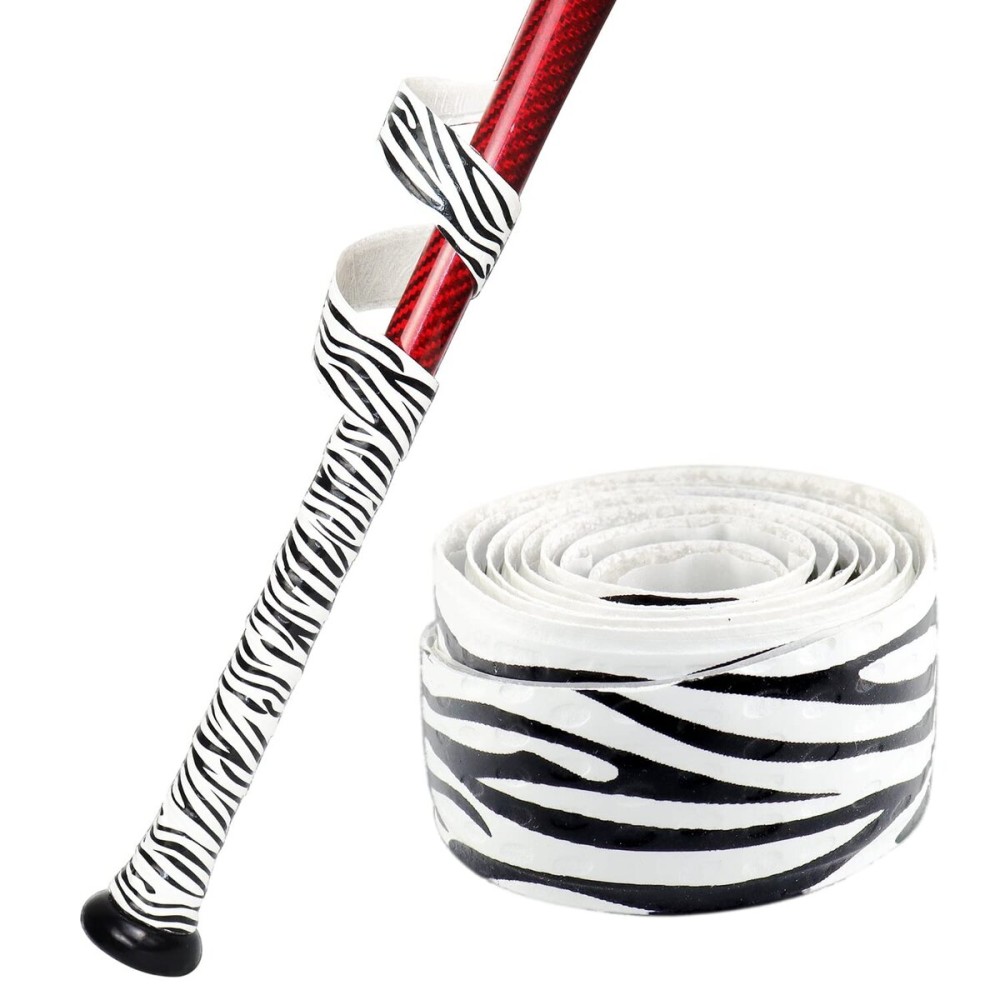 INSUM Baseball Bat Grip Tape Softball Bat Wrap Grip Tape 1.1mm (Zebra)
