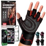 MhIL Workout Gloves for Men - Comfortable Gym Gloves for Men with Enhanced Grip for Safety and Hand Protection - Weight Lifting Protection with Wrist Wraps Support for Performance Boost and Style