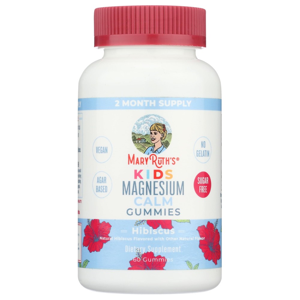 Kids Magnesium Citrate Gummies by MaryRuth\'s | 2 Month Supply | Sugar Free | Calm Magnesium Gummies for Kids 2+ | Bone Health | Calcium Absorption | Essential Mineral | Vegan | 60 Count