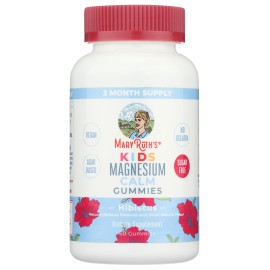 Kids Magnesium Citrate Gummies by MaryRuth\'s | 2 Month Supply | Sugar Free | Calm Magnesium Gummies for Kids 2+ | Bone Health | Calcium Absorption | Essential Mineral | Vegan | 60 Count