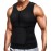 Wonderience Neoprene Sauna Suit for Men Waist Trainer Vest Zipper Body Shaper with Adjustable Belt Tank Top (Black, 5X-Large)