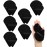 Maitys 12 Pcs Powder Puff Triangle for Face Makeup Cosmetic Loose Powder Puff Velour Soft Body Washable Reusable Foundation Sponge Wet Dry Makeup Tool for Women(Large, Small,Black)