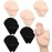 Maitys 12 Pcs Powder Puff Triangle for Face Makeup Cosmetic Loose Powder Puff Velour Soft Body Washable Reusable Foundation Sponge Wet Dry Makeup Tool for Women(Large, Small,Black, Nude Color)