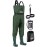 Foxelli Chest Waders - Waterproof 2-ply Nylon/PVC Camo Hunting Fishing Waders for Men and Women with Boots