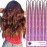 MISSUHUI Hair Tinsel with Tools 47Inch 1200 Strands Hair Tinsel Kit Glitter Hair Extensions Sparkling Shiny Fairy Hair Tinsel Strands Kit Heat Resistant for Women Girls 6Pcs (Pink)