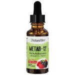 NaturalSlim Liquid B12 Vitamins with Vitamin D - Metab-12 Methylcobalamin 2500 mcg B12 Sublingual Drops for Metabolism, Energy, & Immune Support - Berry Flavor 1 fl oz