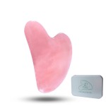 Ditind Rose Quartz Gua Sha Facial Tools, GuaSha for Toxins/Prevents Wrinkles for Spa Acupuncture Therapy Trigger Point Treatment
