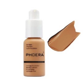 Flawless Matte Liquid Foundation, Long Wear Oil Control Full Coverage Face Makeup Soft Liquid Foundation .(106Warm Sun)