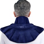 REVIX Neck Warmer Microwavable Heating Pad with Moist Heat, Microwave Heating Pad for Neck Shoulders and Back, Microwavable Heated Wrap, Unscented