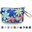 Gloppie Makeup Bag for Women Small Bag for Purse Tiny Travel Cosmetic Bag Zipper Makeup Pouch Klein Blue Flower