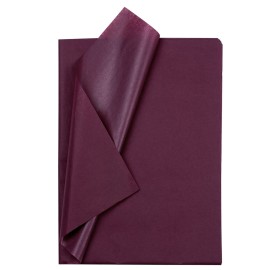 RUSPEPA Gift Wrapping Tissue Paper - Wine Red Tissue Paper for Gift Wrap, Art Crafts, DIY, Pack Bags, Birthday, Wedding and More - 19.5 x 27.5 inches - 25 Sheets