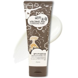 esfolio Volcanic Ash Cleansing Foam - Deep Pore Cleanser for Oily & Acne-Prone Skin - Hydrating Facial Wash with & Natural Ingredients - Gentle Foaming Cleanser for Sensitive Skin (5.29oz -150g)