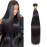 10A Straight Human Hair 1 Bundles 16 Inch 100% Unprocessed Brazilian Virgin Straight Weave Single Bundles Human Hair