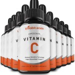 Vitablosom Liposomal Vitamin C 2000mg Liquid for Adults, High Absorption VIT C, Maximize Vitamin C, Good for Immune System & Antioxidant, 60ML (10 Bottles)