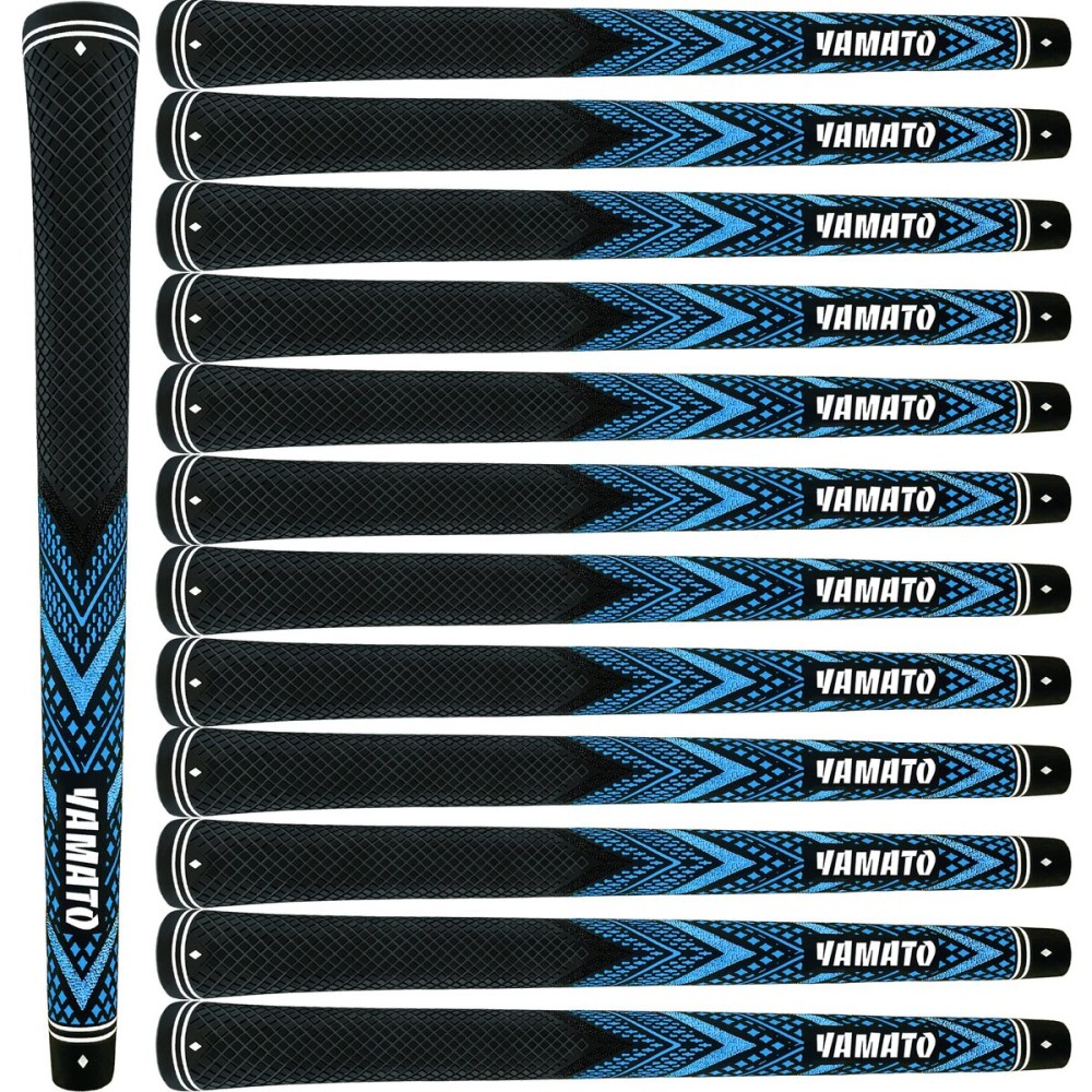 Yamato Innovative Golf Grips 13 Pack Midsize/Standardsize Golf Club Grips, All-Weather Firm Control And High Performance Grips Provides Superior Comfort And Responsiveness,4 colors Available