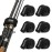 Booms Fishing RS3 13.8 Fishing Rod Wrap Pole Straps for 2 or 3 Rods, Black 6pcs