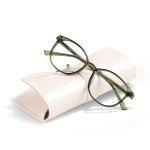 FONHCOO Blue Light Blocking Glasses Women Men Computer Eyeglasses,TR90 Fashion Round Transparent Anti Blue Light Glasses with Anti Eyestrain & UV Glare for Gaming & Reading (Green)