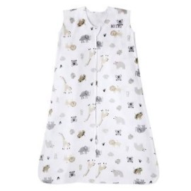 HALO SleepSack, 100% Cotton Wearable Blanket, Swaddle Transition Sleeping Bag, TOG 0.5, Animal Paint, X-Large, 18-24 Months