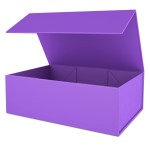 Purple Gift Box 10 x 6 x 3 with Magnetic Closure Lid Gifts Boxe for Presents,Bridesmaid Gift Boxes,Cute Box,Birthday Gift Boxs,Luxury for Gifts Packaging, Magnetic Gift Box for Wrapping Gifts (Purple)