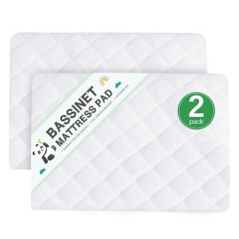 Waterproof Bassinet Mattress Protector, Fit for 19 x 33 KoolaBaby (3 in 1), Papablic, BabyBond, HARPPA and RICUTON Bedside, Ultra Soft Breathable, Washer & Dryer