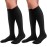 30-40mmHg Medical Graduated Compression Socks for Women&Men Circulation-Compression Stockings-Knee High Socks for Support,Hiking,Running(2 Pack Black,L-XL)