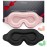 BeeVines 2 Pack 3D Contoured Sleep Mask Sleeping Eye Masks for Lash Extensions, Night Molded Mask with Adjustable Strap, 100% Block Light Eye Shade Cover for Traveling Yoga Nap