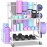 Mythinglogic Yoga Mat Storage Racks,Home Gym Storage Rack for Dumbbells Kettlebells Foam Roller, Yoga Strap and Resistance Bands, Workout Equipment Storage Organizer With Hooks and Wheels