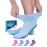 Diabetic Socks with Grips for Women and Men - 4 Pair | Light Blue , Blue, Purple , Pink | Neuropathy Socks for Women | Hospital Socks with Grips for Women | Ankle Diabetic Non Slip Socks for Elderly