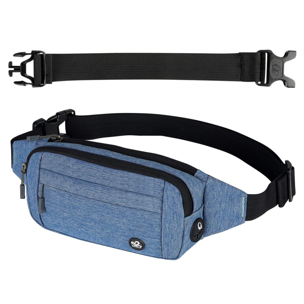 WATERFLY Fanny Pack Waist Bag: Small Hip Pouch Bum Bag Fannie Pack Phanny Fannypack Waistpack Bumbag Beltbag Sport Slim Fashionable for Jogging Hiking Hiker Woman Man