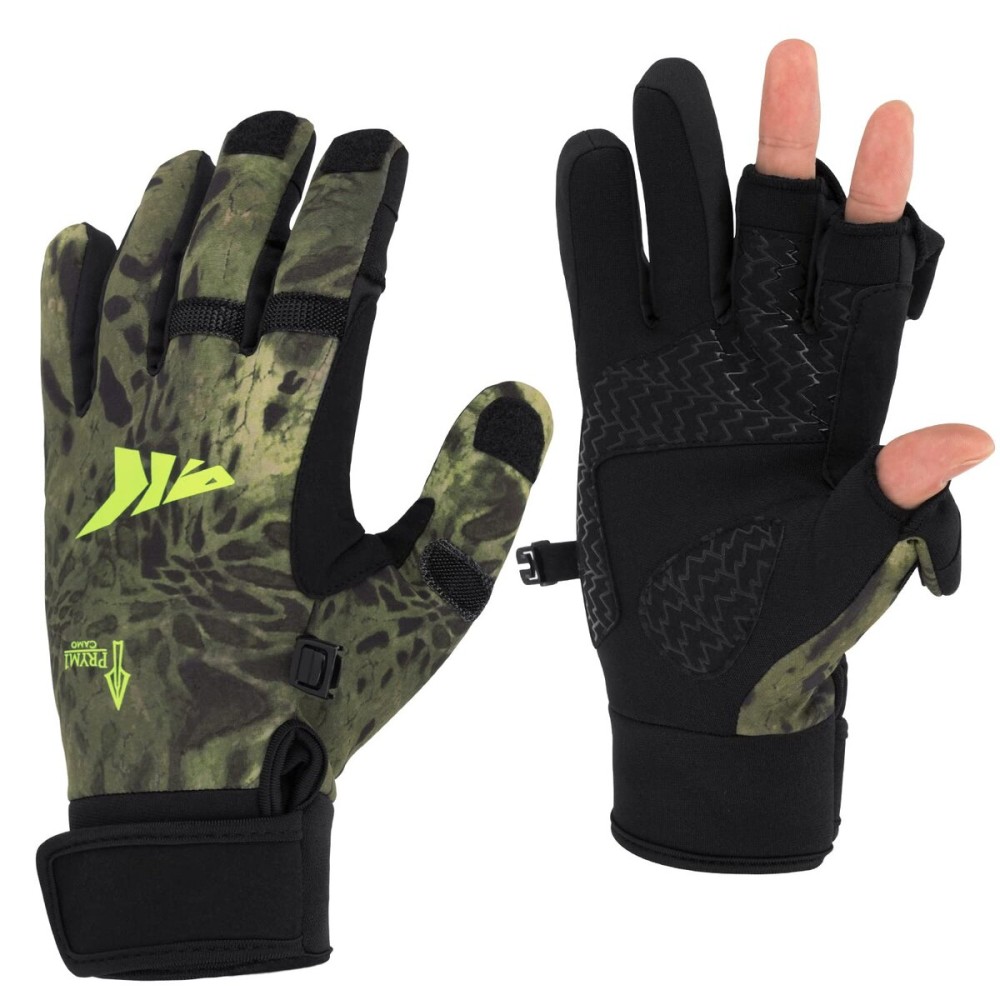 KastKing Mountain Mist Cold Winter Weather Fishing Gloves for Men and Women - Ideal for Ice Fishing, Photography, or Hunting