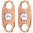 roygra Cigar Cutter Set (2 Pack), Guillotine Double Blade, Cigar Accessories for Men, Stainless Steel Smoking Accessories Tool, Portable Sharp Clean Cut - Bronze