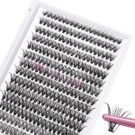 280 Pcs Individual Lashes 30D-D-0.07-12 Cluster Lashes 10D 20D C D Curl Wispy Lashes Bottom Lashes DIY Lashes At Home30D-D-0.07-12