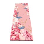 nuveti Yoga Mat Print Extra Thick TPE Non Slip Fitness Exercise Mat with Carrying Bag,72x24 Extra Thick 6MM Exercise & Workout Mat for Yoga, Pilates Fitness and Floor Exercises