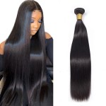 10A Straight Human Hair 1 Bundles 10 Inch 100% Unprocessed Brazilian Virgin Straight Weave Single Bundles Human Hair