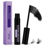 Lash Cluster Glue 10 ML Lash Bond Black Long Retention Eyelash Glue for Personal DIY Eyelash Extension Waterproof Bond Mild High Adhesive for Beginners (Black,10ml)