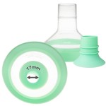 Nenesupply 17mm Inserts and 24mm Flex Flanges Compatible with Lansinoh Breastpump Replacement to Lansinoh Flange 17mm and Breastshields Work with Signature Pro Smartpump and Manual Pumps