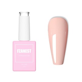 FZANEST Gel Nail Polish,15ML Nude Pink Color Soak Off UV LED Gel Polish Nail Art Manicure Salon DIY Nail Design Decoration at Home D016