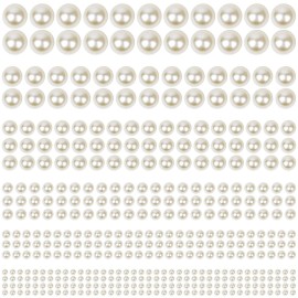 1980Pcs Self Adhesive Pearl Stickers, Shynek Pearls Sticker Gems for Hair, Face, Makeup, Eye, Nail, Crafts, Assorted Sizes