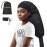 TEPENAR Hair Dryer Bonnet Attachment: Upgraded Extra Large Hooded Dryer Adjustable Hair Dryer Caps - Easy to Use for Natural Curly Textured Hair Care Styling Fast Drying - Black