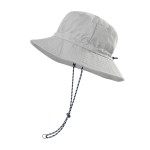 FEICUI Men Women Outdoor Bucket Hat Quick Dry Packable UV Protection Boonie Sun Hat (Light Grey)