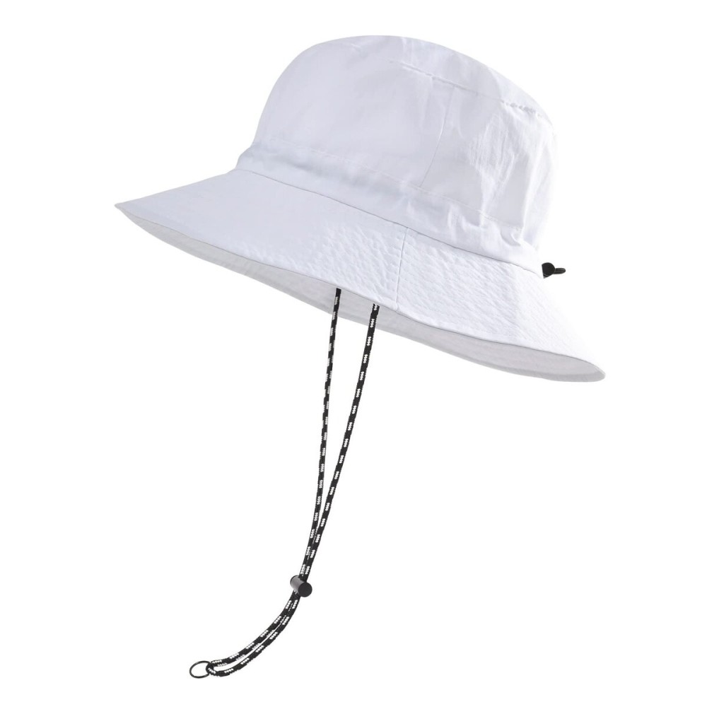 FEICUI Men Women Outdoor Bucket Hat Quick Dry Packable UV Protection Boonie Sun Hat (White)