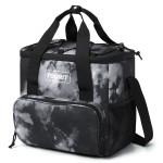 TOURIT Insulated Soft Cooler Bag 24-Can 14.6L Portable Lunch Cooler Bag for Outdoor, Work, Travel, Tie-dye Black