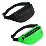 2 Packs Fanny Packs for Men and Women, Waterproof Sports Waist Pack Bag for Travel Hiking Running Hands-free