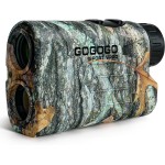 Gogogo Sport Vpro Laser Golf/Hunting Rangefinder, 6X Magnification Clear View 650/1200 Yards Laser Range Finder, Lightweight, Slope, Pin-Seeker & Flag-Lock & Vibration (Camo)