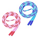 Leeboom Jump Rope, Adjustable Length Tangle-Free Segmented Soft Beaded Skipping Rope, Fitness Jump Rope for Kids, Man, and Women Weight Loss 9.2 Feet
