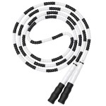 Leeboom Jump Rope, Adjustable Length Tangle-Free Segmented Soft Beaded Skipping Rope, Fitness Jump Rope for Kids, Man, and Women Weight Loss 9.2 Feet