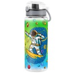 Home Tune Cute Water Bottle for School Kids Girls, BPA FREE Tritan & Leak Proof & Easy Clean & Carry Handle, 23oz/ 680ml - Space Man