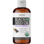 USDA Organic Black Cumin Seed Oil Liquid (8 fl oz) Premium Cold-Pressed Nigella Sativa Producing Pure - Antioxidant Supplement - Vegan, Gluten-Free, & Non-GMO (No Pills or Capsules)