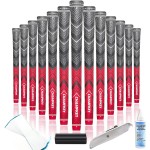 CHAMPKEY Golf Grips 13 Pack | Come with Solvent,15 Tapes,Vise Clamp and Hook Blade | All Weather Control and High Feedback Golf Club Grips