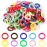 200Pcs Multicolor Seamless Hair Ties for Girls, Toddler Loom Bracelet Weaving Craft DIY Kit